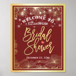 Poster Sinal de Boas-vindas do Chá de panela de Quadro Fl