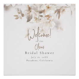 Pôster Sinal de boas-vindas do Chá de panela de queda sua