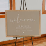 Poster Sinal de boas-vindas do Chá de panela INDIE Bohemi<br><div class="desc">Este sinal de boas-vindas do chá de panela apresenta uma fonte bem escondido, escrita à mão, e um design moderno minimalista. Edite todas as cores e o texto *maioria* para atender às suas necessidades. Este sinal de boas-vindas faz a adição perfeita à sua celebração moderna, contemporânea, industrial ou boêmica. Este...</div>