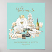 Sinal de boas-vindas do Chá de panela preto e Dour