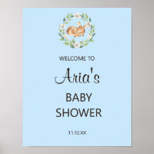 Sinal de boas-vindas do Chá de veado que dorme