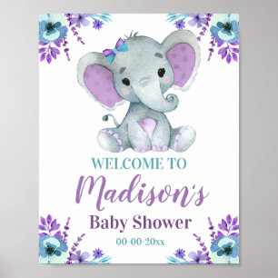 Poster Sinal de Boas-Vindas do Elefante Puro, Chá Raparig