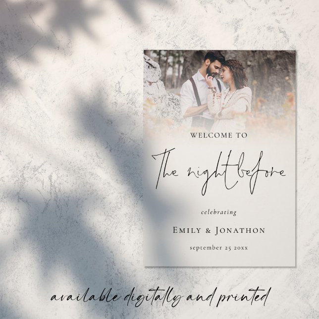 Poster Sinal de Boas-vindas do ensaio de casamento (Criador carregado)