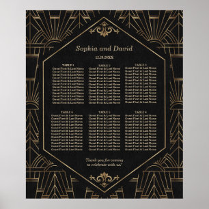 Poster Sinal de boas-vindas do Excelente negro Dourado Re