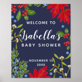 Poster Sinal de Boas-vindas do Feriado Botânico das Plant