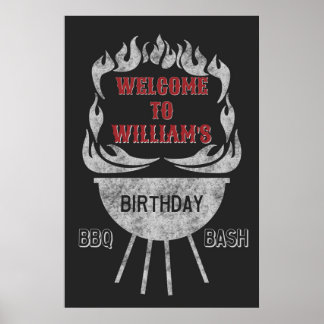 Poster Sinal de boas-vindas do Festa de aniversário 24x36