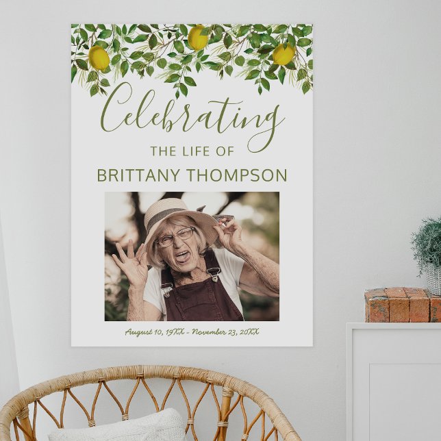 Poster Sinal de boas-vindas do Funeral | A Vida Te Dá Lim (Criador carregado)