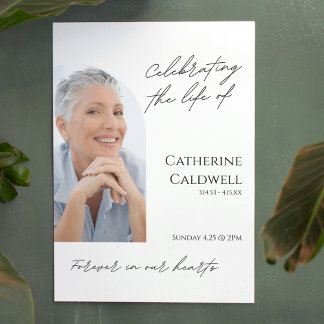 Poster Sinal de boas-vindas do Funeral de Foto de Arch Mi