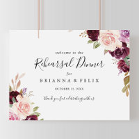 Sinal de Boas-vindas do Janto de Ensaio Floral Rus
