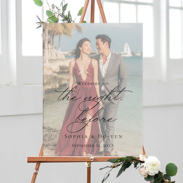 Poster Sinal de boas-vindas do janto de ensaio fotográfic (Criador carregado)