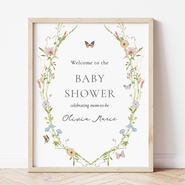 Poster Sinal de boas-vindas do Jardim de Florestas Selvag (Criador carregado)