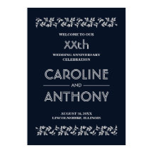 Sinal de Boas-vindas do marinho Blue Silver Casame