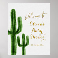 Sinal de boas-vindas do México Cactus Birthday