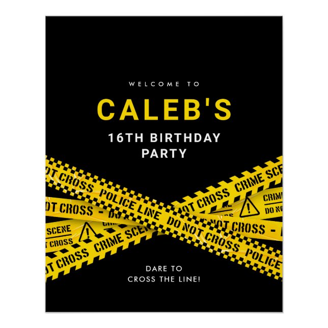 Pôster Sinal de boas-vindas do Partido Mistério de Assass (Frente)