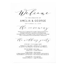 Sinal de boas-vindas do programa de casamento