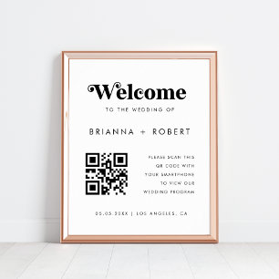 Poster Sinal de Boas-vindas do Programa de Casamento de C