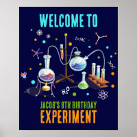 Sinal de boas-vindas do Science Party