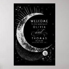 Poster Sinal de Boas-vindas do Sky Celestial Night