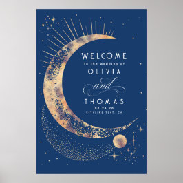 Poster Sinal de Boas-vindas do Sky Celestial Night