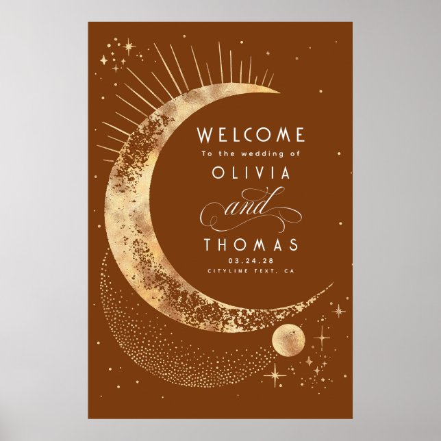 Poster Sinal de Boas-vindas do Sky Celestial Night (Frente)