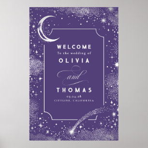 Poster Sinal de Boas-vindas do Sky Celestial Night