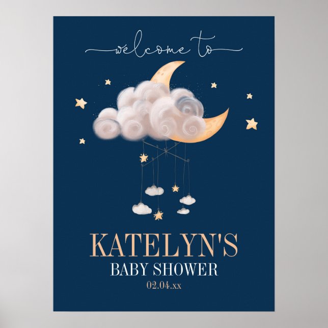 Poster Sinal de boas-vindas do Twinkle Twinkle Little Sta (Frente)