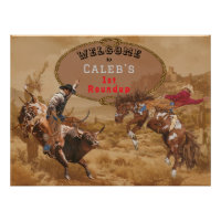Sinal de boas-vindas do Wild West Rodeo Roundup