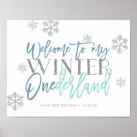 Sinal de Boas-vindas do Winter ONEderland Silver G