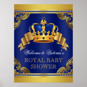 Poster Sinal de boas-vindas extravagantes do príncipe ch