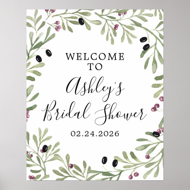 Poster Sinal de Boas-Vindas Italiano Toscano Grego (Frente)