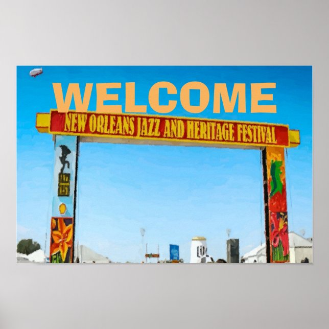 Poster Sinal de boas-vindas, Jazz Music, (Frente)