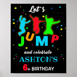 Poster Sinal de boas-vindas Jump trampoline park