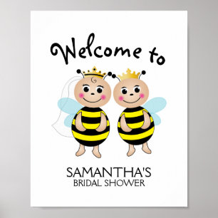 Poster Sinal de Boas-Vindas para Casais Meant to Bee