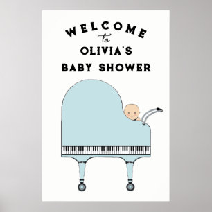 Poster Sinal de Boas-Vindas para Chá de Bebê