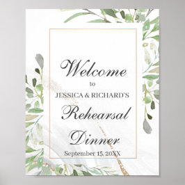 Poster Sinal de Boas Vindas para Jantar de Rehearsal