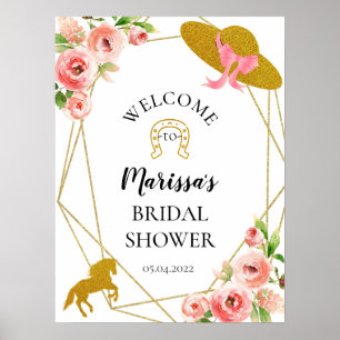 Poster Sinal de boas-vindas, rosa e Dourado, de Kentucky 