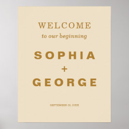 Poster Sinal de Boho Moderno Jewel Earth