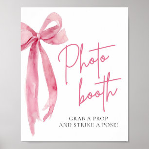 Poster Sinal de Booth de Fotografia do Arco Pink Blush El