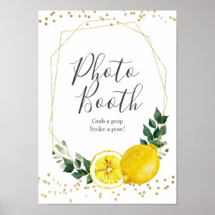 Poster Sinal de Booth Fotográfico de aperto principal