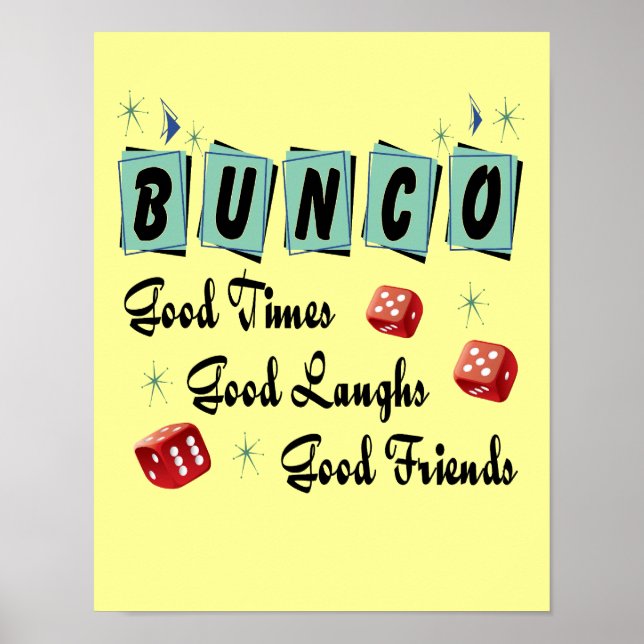Poster Sinal de Bunco Retroativo - Boa Hora, Risos e Amig (Frente)