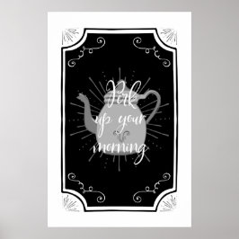 Poster Sinal de Café Engraçado