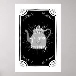 Poster Sinal de Café Engraçado