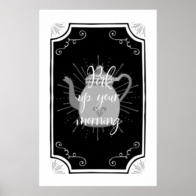 Poster Sinal de Café Engraçado (Frente)