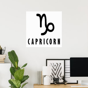 Poster Sinal de Capricórnio zodiac