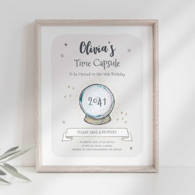 Poster Sinal de Cápsula de Hora do Assistente (Criador carregado)