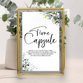 Poster Sinal de Cápsula do Tempo do Primeiro Aniversário 