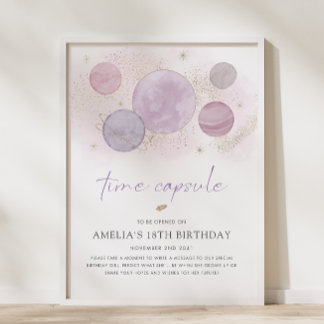 Poster Sinal de Cápsula Solar na Primeira Viagem