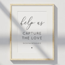 Sinal de captura do amor. Caligrafia preta e branc