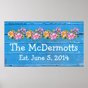 Pôster Sinal de Casa/ Aniversário / Casamento - SRF