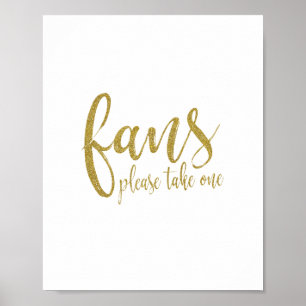 Poster Sinal de Casamento 8x10 Glitter Dourado para Vento